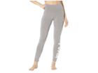 Puma Athletic Leggings (medium Gray Heather/white) Women's Casual Pants