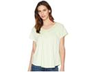 Mod-o-doc Supreme Jersey Crochet Trim Tee (honeydew) Women's T Shirt