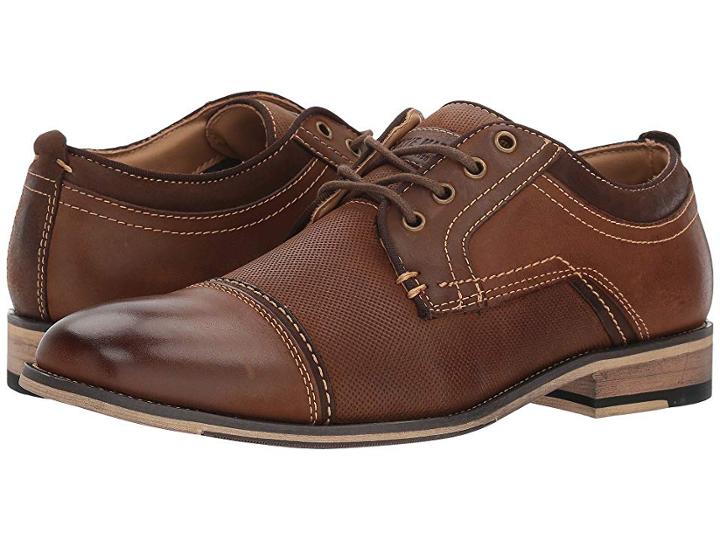 Steve Madden Jakub (dark Tan) Men's Lace Up Casual Shoes
