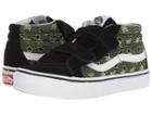 Vans Kids Sk8-mid Reissue V (little Kid/big Kid) ((pixel Pirate) Black/sharp Green/true White) Boys Shoes