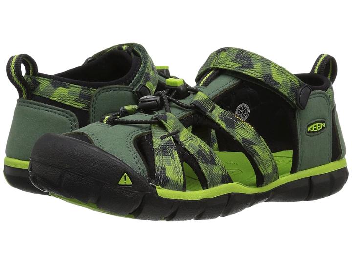 Keen Kids Seacamp Ii Cnx (little Kid/big Kid) (duck Green/greenery) Boys Shoes