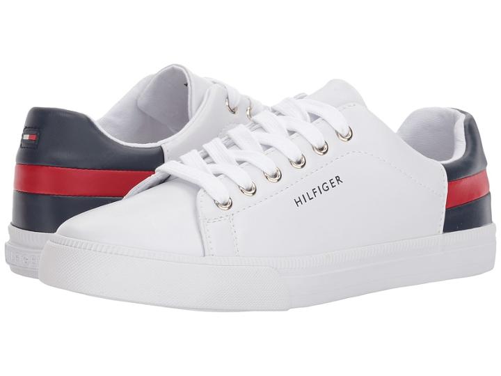 Tommy Hilfiger Laddin (white/red/deep Baltic) Women's Shoes