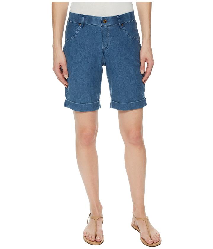 Hue Essential Denim Shorts (medium Wash) Women's Shorts