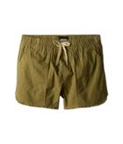 Hudson Kids Woven Twill Shorts In Faded Olive (big Kids) (faded Olive) Girl's Shorts