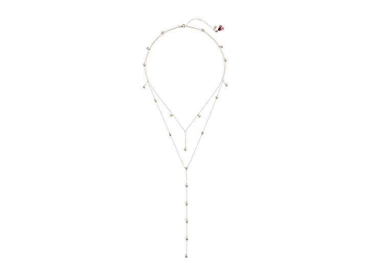 Shashi Diamond Dangle Lariat Necklace (gold/vermeil) Necklace