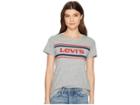 Levi's(r) Womens Perfect Graphic Tee (jeans Smokestack Heather) Women's T Shirt