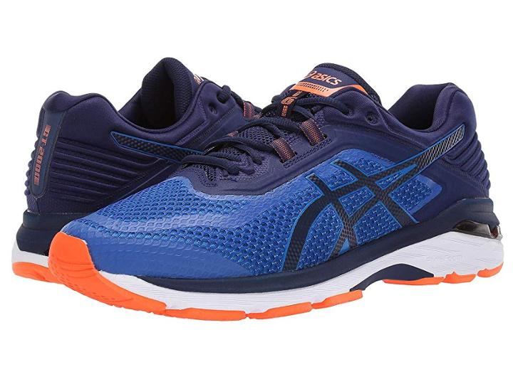 Asics Gt-2000 6 (imperial/indigo Blue/shocking Orange) Men's Running Shoes