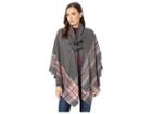 Collection Xiix Plaid Bordered Toggle (black) Women's Clothing