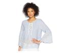 Karen Kane Embroidered Lace Top (stripe) Women's Clothing
