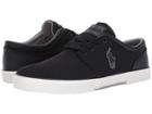 Polo Ralph Lauren Faxon Low (black Matte Fabric/performance Nylon) Men's Shoes