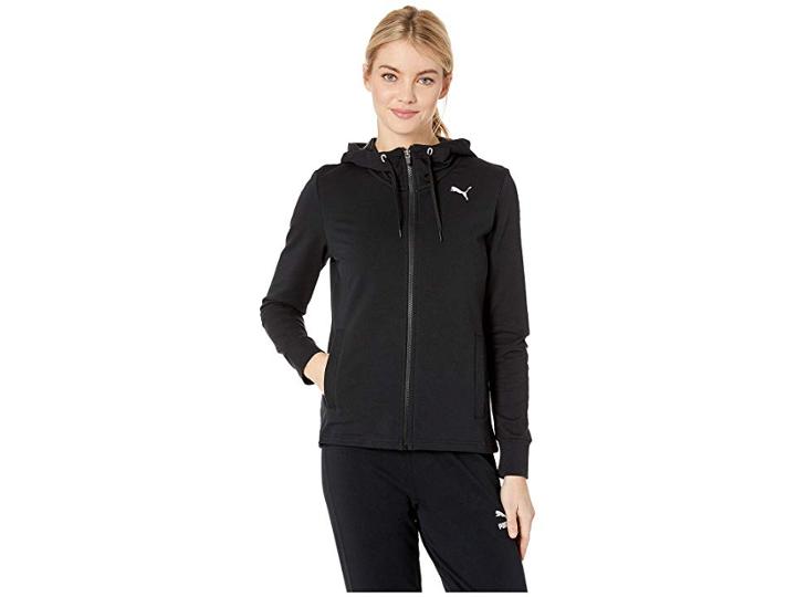 Puma Modern Sports Hooded Jacket (cotton Black) Women's Clothing
