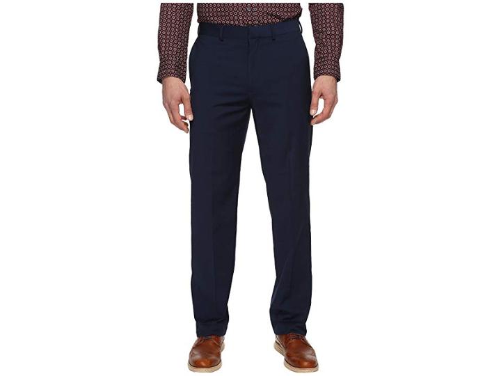 Dockers Straight Fit Solid Dress Pants (navy) Men's Casual Pants