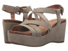 Me Too Bria (stone Kid Suede) Women's Wedge Shoes