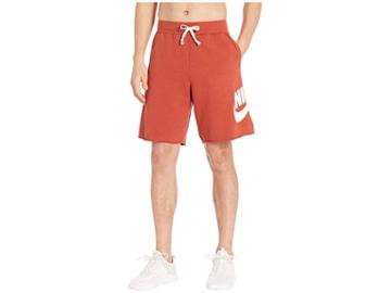 Nike Nsw Ft Alumni Shorts (firewood Orange/firewood Orange/sail) Men's Shorts