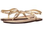 Bernardo Merit (gold Metallic Suede) Women's Sandals