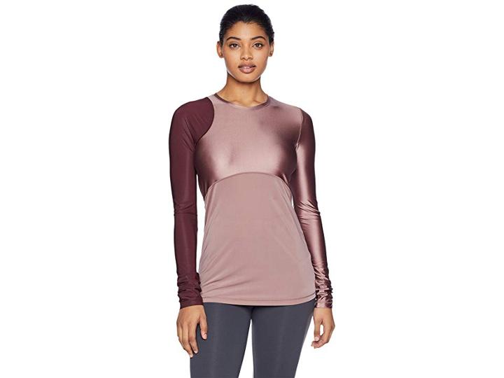Nike Pro Hypercool Glamour Long Sleeve Top (smokey Mauve/burgundy Crush/black) Women's Long Sleeve Pullover