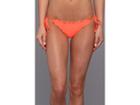 Luli Fama Cosita Buena Wavey Brazilian Tie Side Ruched Back Bikini Bottom (hot Mess) Women's Swimwear