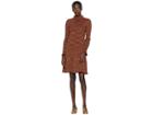 M Missoni Chunky Spacedye Long Sleeve Dress (brown) Women's Dress