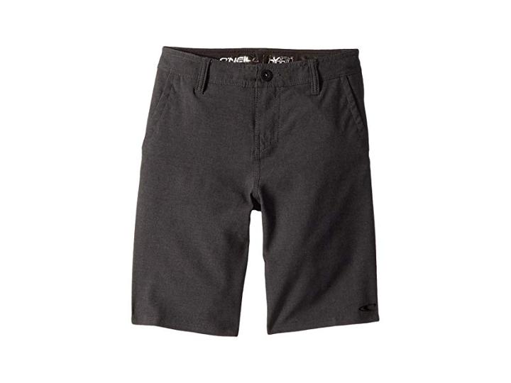 O'neill Kids Loaded Heather Hybrid Shorts (big Kids) (heather Black) Boy's Shorts