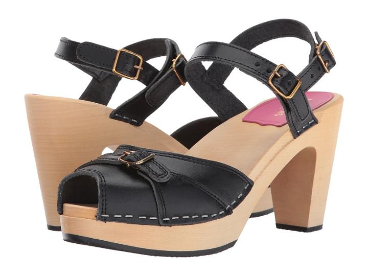 Swedish Hasbeens Preppy Sky High (black) High Heels