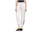 Juicy Couture Satin Track Pants With Logo Side Stripe (lavender Fog) Women's Casual Pants