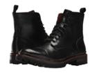 Frye George Norwegian Cap Toe (black Vintage Pull Up) Men's Lace-up Boots