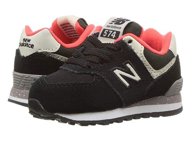 New Balance Kids Ic574v1 (infant/toddler) (black/flame) Boys Shoes