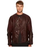 Vivienne Westwood Pourpoint Scarred Leather Jacket (burgundy) Men's Coat
