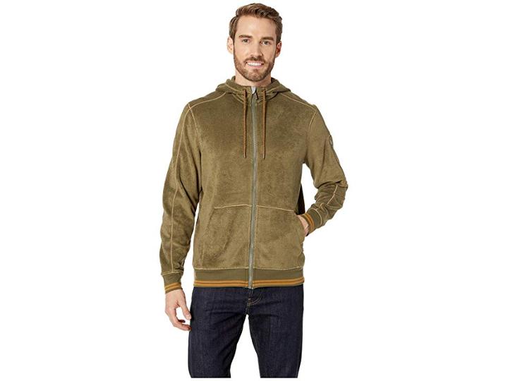 Toad&co Cashmoore Zip Hoodie (rustic Olive) Men's Sweatshirt