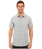 Royal Robbins Fiesta Print Short Sleeve Shirt (light Pewter) Men's Short Sleeve Button Up