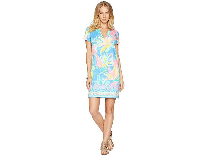 Lilly Pulitzer Upf 50+ Sophiletta Dress (bennet Blue Showstopper) Women's Dress