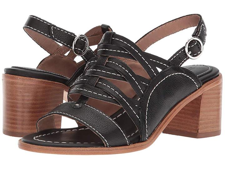 Bernardo Blaine (black Tumbled Oil) Women's Sling Back Shoes