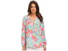 Lilly Pulitzer Elsa Top (multi Peel And Eat) Women's Blouse