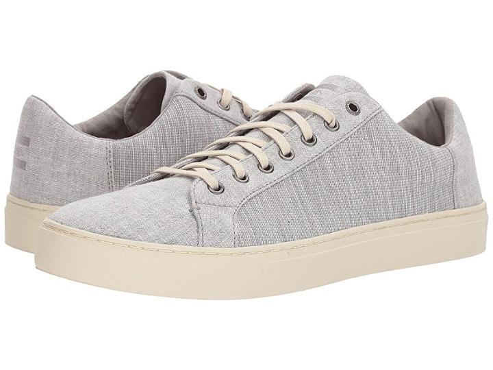 Toms Lenox (drizzle Grey Chambray Mix) Men's Lace Up Casual Shoes