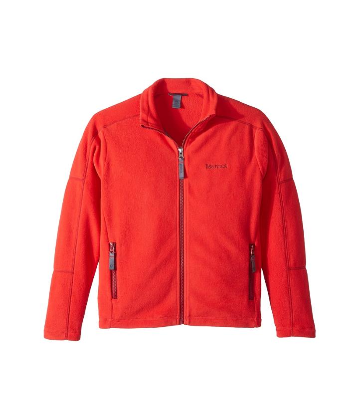Marmot Kids Lassen Fleece (little Kids/big Kids) (tomato) Boy's Coat