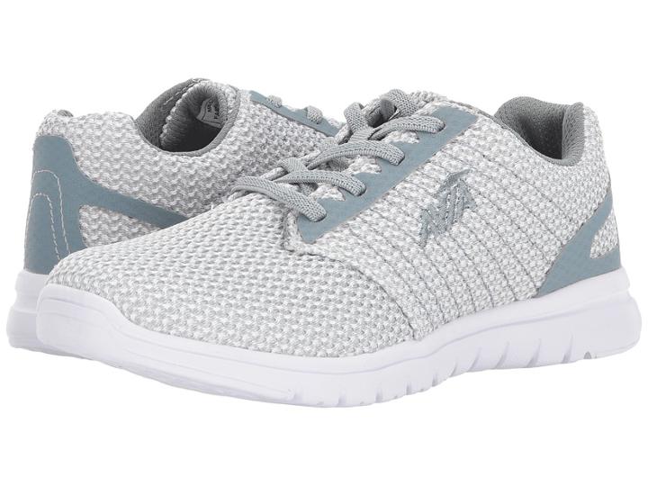 Avia Avi-solstice (white/cool Mist Grey/saber Blue) Women's Shoes