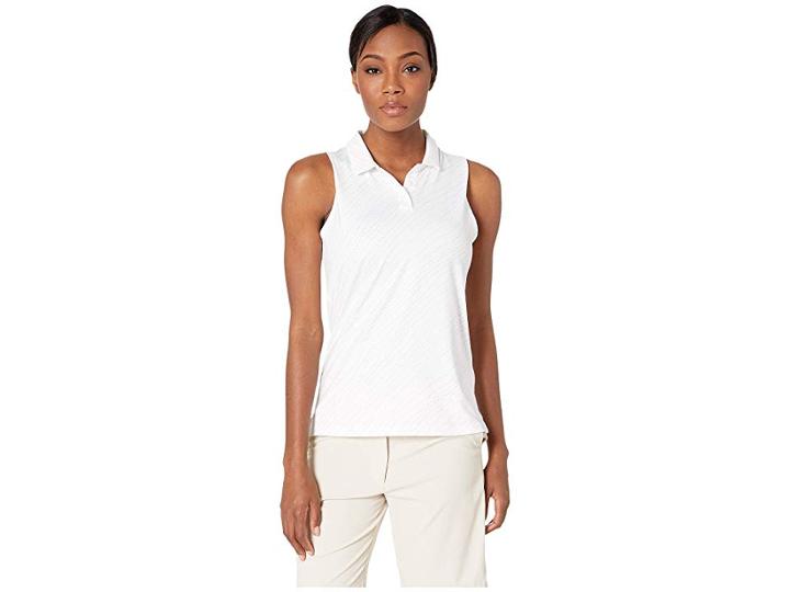 Nike Golf Dry Polo Sleeveless Spring Print (white/white) Women's Sleeveless