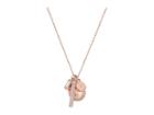 Michael Kors Modern Classic Pearl Charm Pearl Pendant Necklace (rose Gold) Necklace
