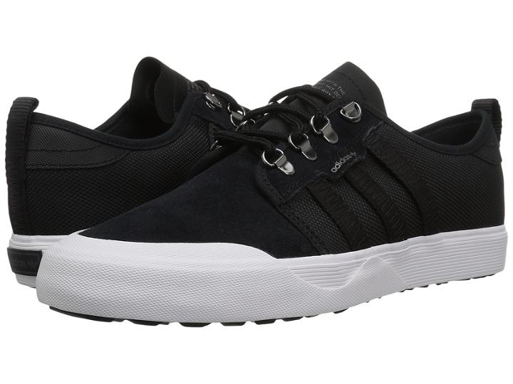 Adidas Skateboarding Seeley Outdoor (core Black/energy Blue/footwear White/coated Suede) Men's Skate Shoes