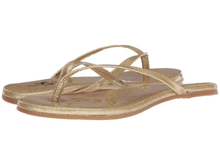 Yosi Samra Rivington (gold Patent Glitter) Women's Shoes