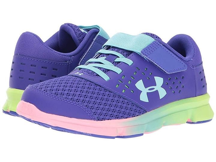 Under Armour Kids Ua Gps Rave Run Ac Prism (little Kid) (constellation Purple/quirky Lime/blue Infinity) Girls Shoes