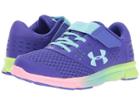 Under Armour Kids Ua Gps Rave Run Ac Prism (little Kid) (constellation Purple/quirky Lime/blue Infinity) Girls Shoes