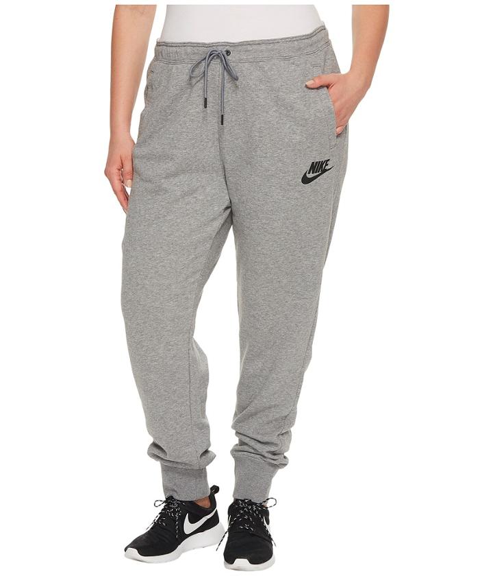 Nike Sportswear Regular Pant (size 1x-3x) (carbon Heather/cool Grey/black) Women's Casual Pants