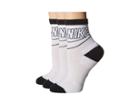 Nike Sportswear Striped Low Crew 3-pair Socks (white/black/black) Women's Crew Cut Socks Shoes