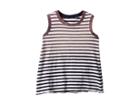Ag Adriano Goldschmied Kids Nixie Stripe Tank Top (infant) (muddy Blue) Girl's Clothing
