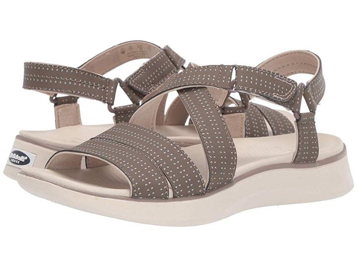 Dr. Scholl's Say It (malt Taupe Fabric) Women's Sandals