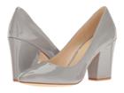 Nine West Scheila Block Heel Pump (grey Patent) High Heels