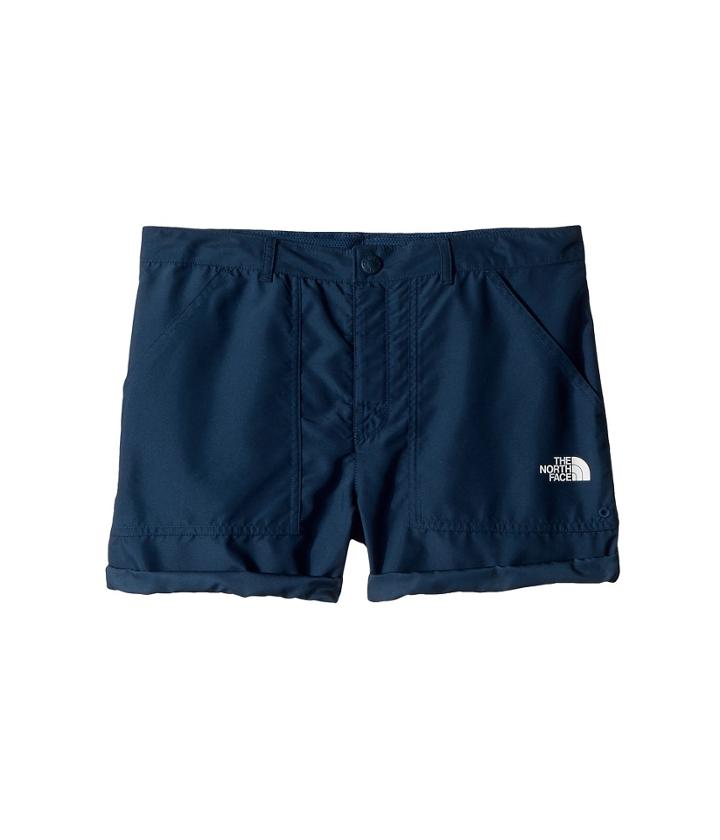 The North Face Kids Amphibious Shorts (little Kids/big Kids) (blue Wing Teal/tnf White) Girl's Shorts