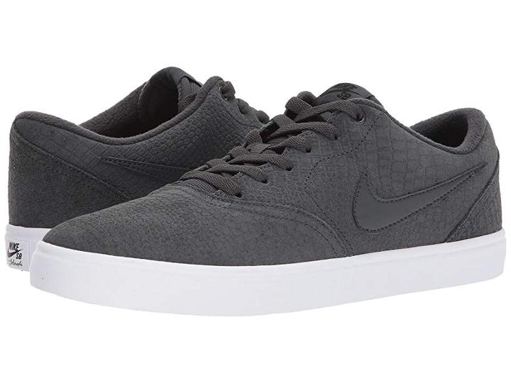 Nike Sb Check Solar Premium (anthracite/anthracite/white) Men's Skate Shoes