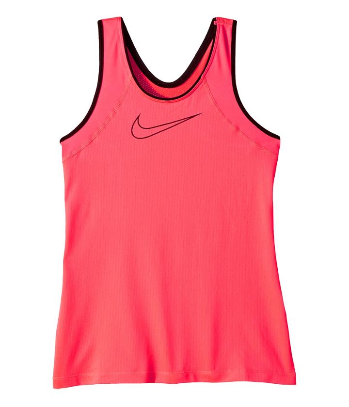 Nike Kids Pro Tank (little Kids/big Kids) (racer Pink/racer Pink/black) Girl's Sleeveless